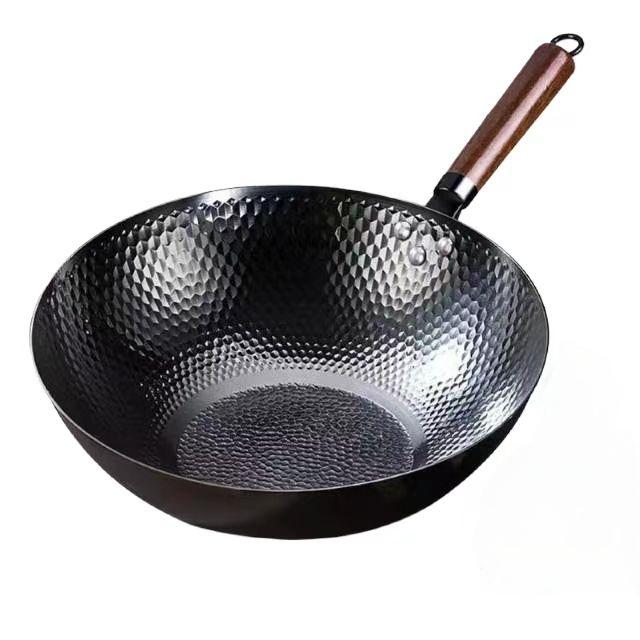 百斯克 尚品生活中华锤纹精铁零涂层不粘炒锅 BSK-GC231306 32cm (单位:个)