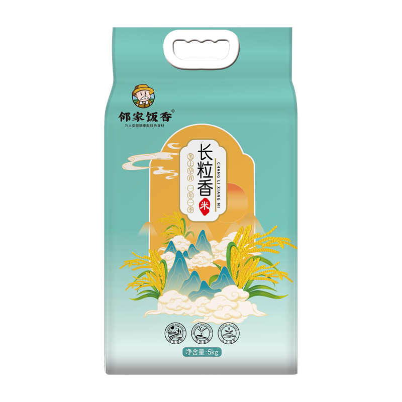 邻家饭香 东北大米长粒香米 LJFX86-C 真空包装 5kg (单位:袋)