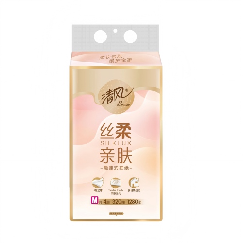 清风（Breeze） 挂式抽纸 自然无香 175*154mm*320抽