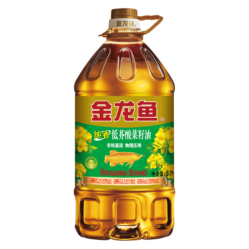 金龙鱼 纯香低芥酸菜籽油 非转基因 5L 