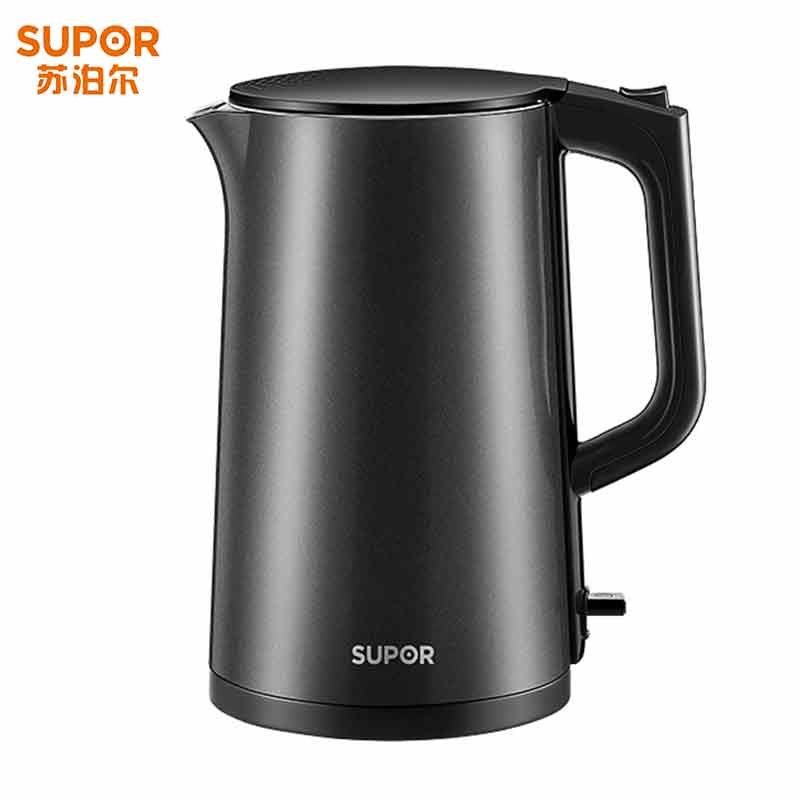 苏泊尔（SUPOR） 双层保温防烫电水壶 SW-17SJ01 1.7L (单位:台) 曜石黑