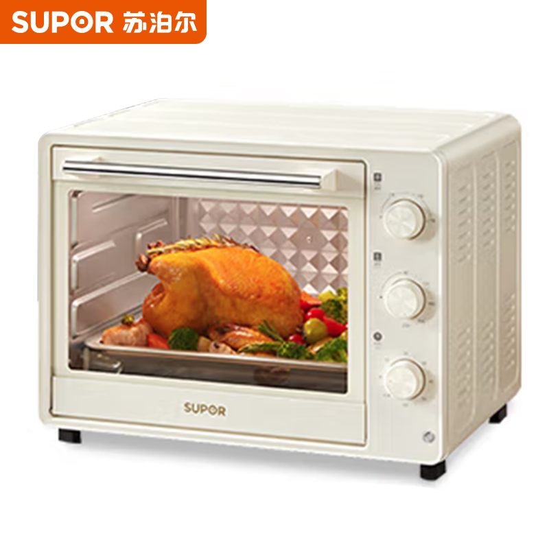 苏泊尔（SUPOR） 电烤箱大容量 三旋钮调控 OJ30A102 30L (单位:台) 米黄色