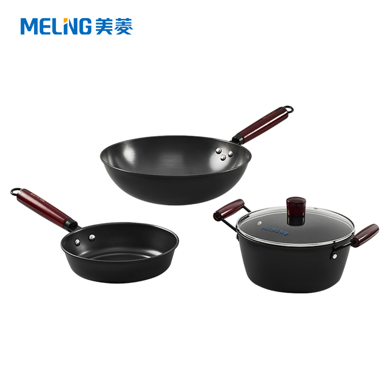 美菱（MeiLing） 经典真不锈三件套 MGJ-HZT0003 32cm炒锅+22cm煎锅+22cm汤锅 (单位:套)