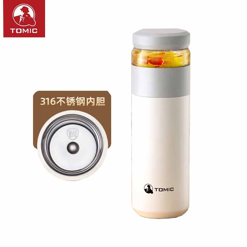 特美刻（TOMIC） 茶水分离 不锈钢 保温杯 520ml (单位:个)
