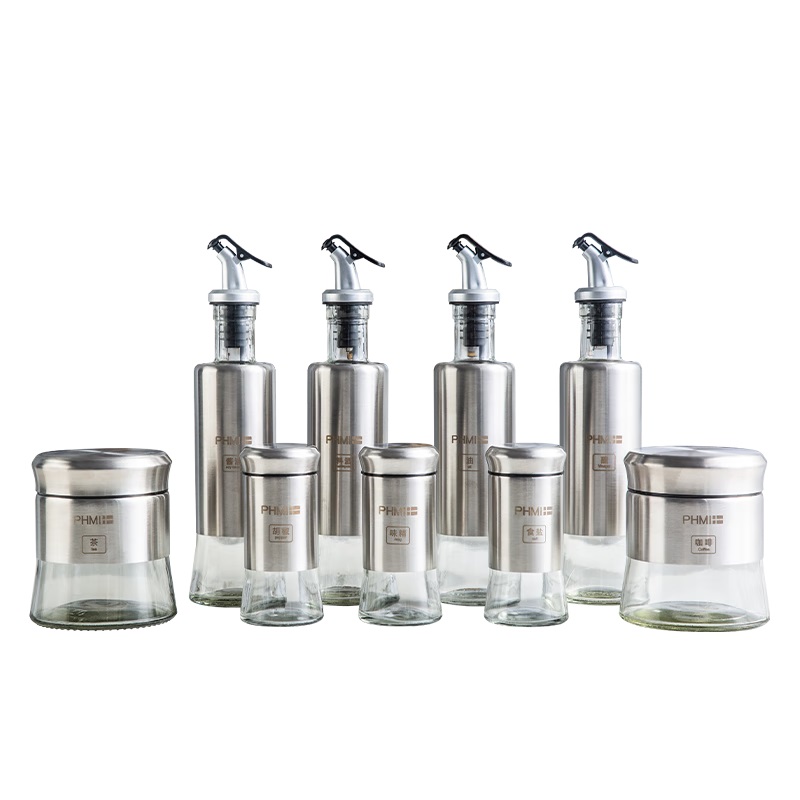 菲米生活（PHMI） 调料盒 御品厨房9件套 FM-CF2107 油瓶330m*4个 储物罐350ml*2个  调味瓶120ml*3个 (单位:套)