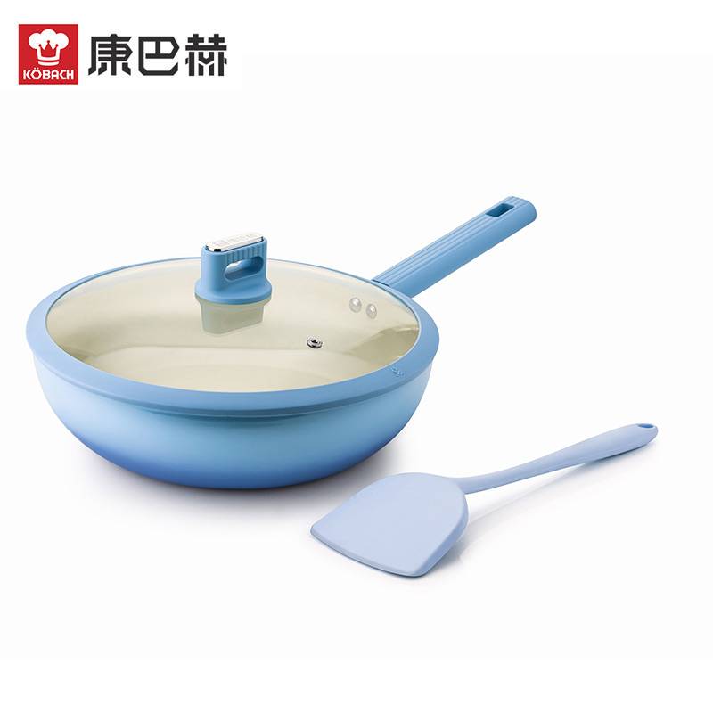 康巴赫（KOBACH） 不粘炒锅硅胶铲两件套 LPB-CT30A 30cm炒锅+32cm硅胶铲 (单位:套)