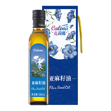 克莉娜（Calena） 一级冷榨 礼盒装 亚麻籽油 500mL (单位:盒)